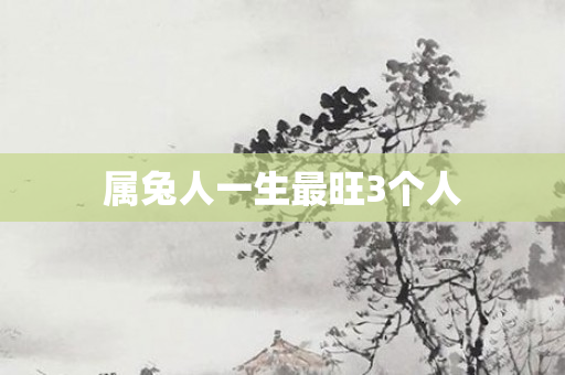 属兔人一生最旺3个人