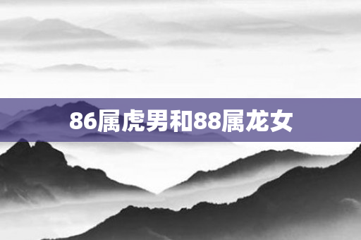 86属虎男和88属龙女