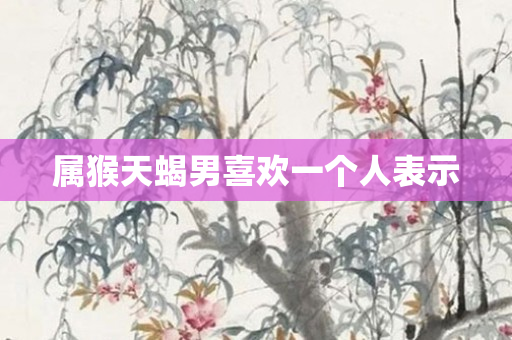 属猴天蝎男喜欢一个人表示