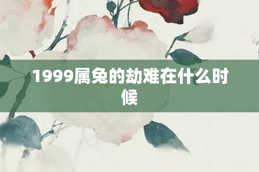 1999属兔的劫难在什么时候