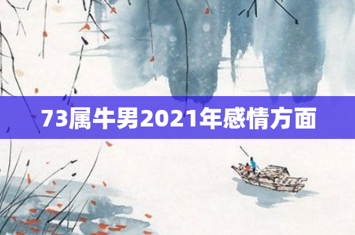 73属牛男2021年感情方面