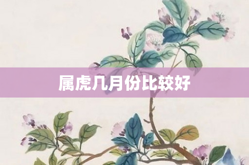 属虎几月份比较好