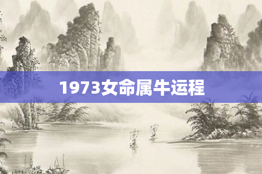 1973女命属牛运程