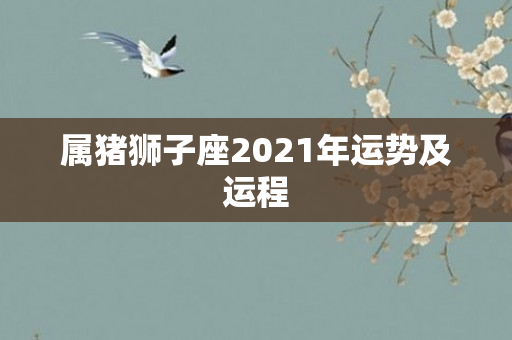 属猪狮子座2021年运势及运程