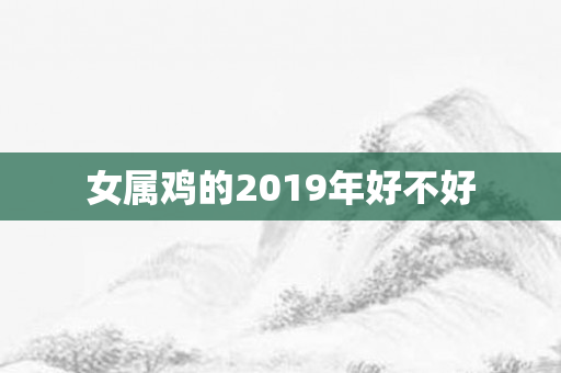 女属鸡的2019年好不好