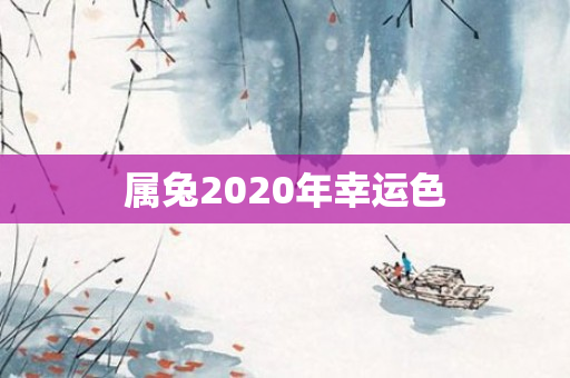 属兔2020年幸运色