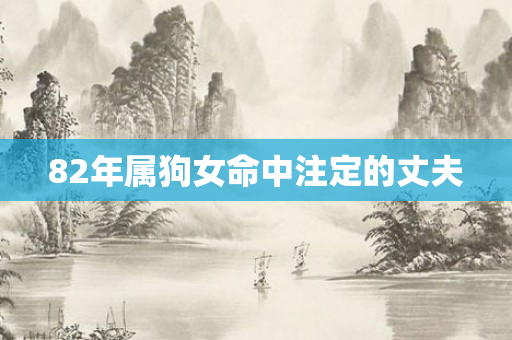 82年属狗女命中注定的丈夫