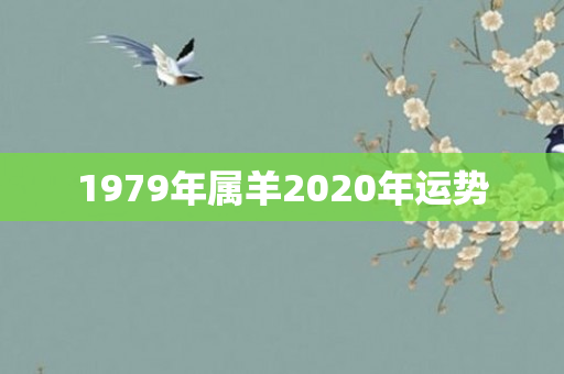 1979年属羊2020年运势