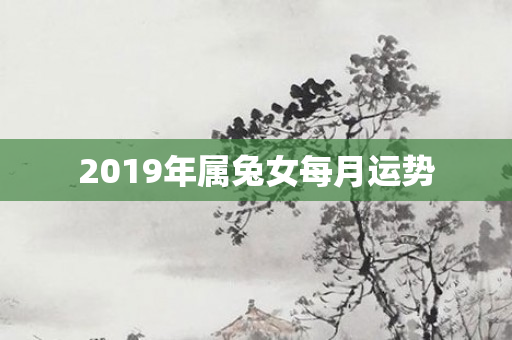 2019年属兔女每月运势
