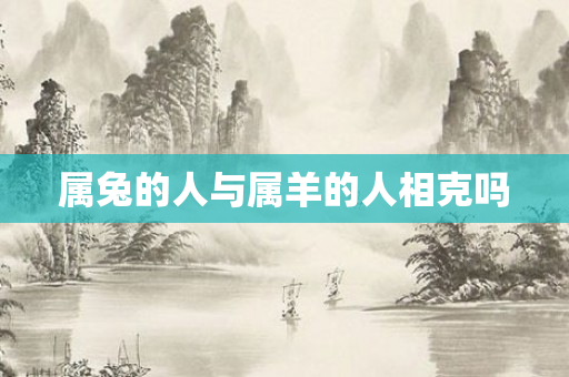 属兔的人与属羊的人相克吗