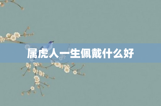 属虎人一生佩戴什么好