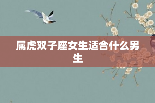 属虎双子座女生适合什么男生