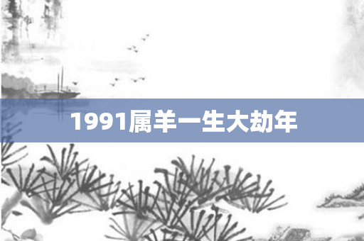 1991属羊一生大劫年