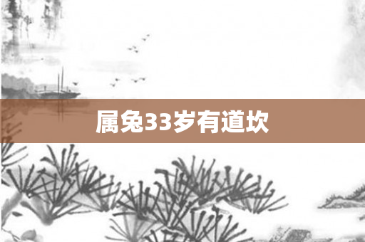 属兔33岁有道坎