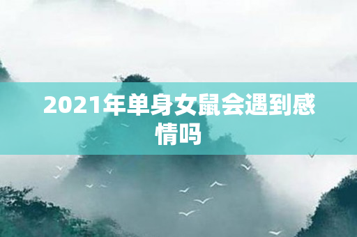 2021年单身女鼠会遇到感情吗