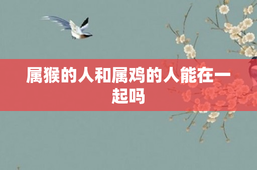 属猴的人和属鸡的人能在一起吗