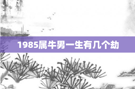 1985属牛男一生有几个劫