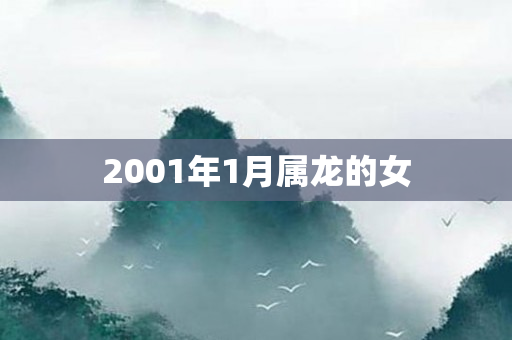 2001年1月属龙的女