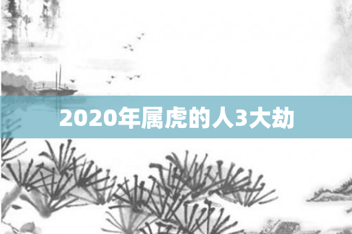 2020年属虎的人3大劫