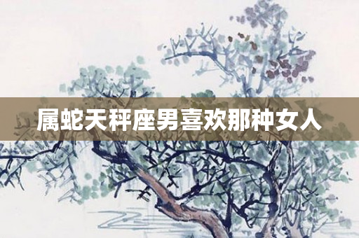 属蛇天秤座男喜欢那种女人