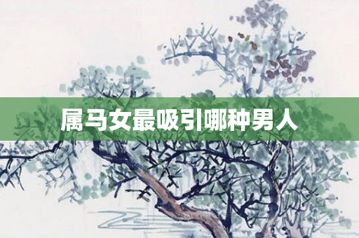 属马女最吸引哪种男人