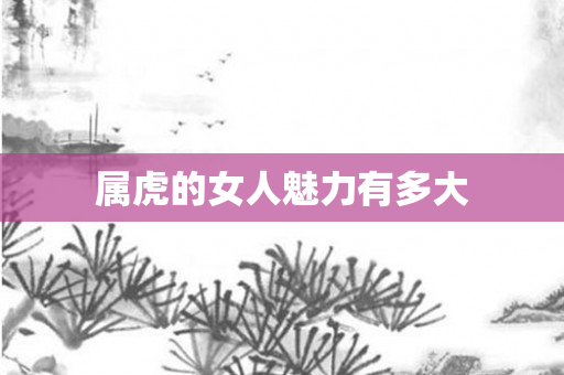 属虎的女人魅力有多大