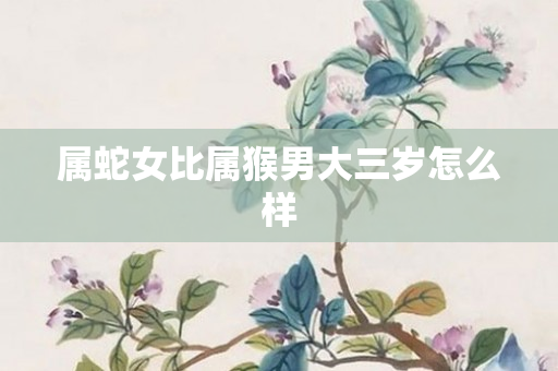 属蛇女比属猴男大三岁怎么样