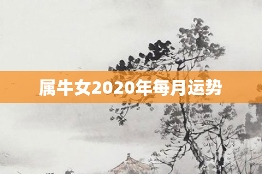 属牛女2020年每月运势