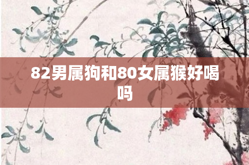 82男属狗和80女属猴好喝吗