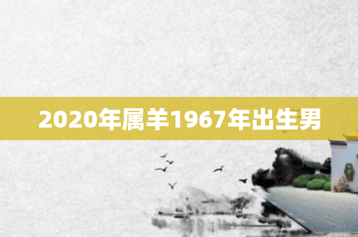 2020年属羊1967年出生男
