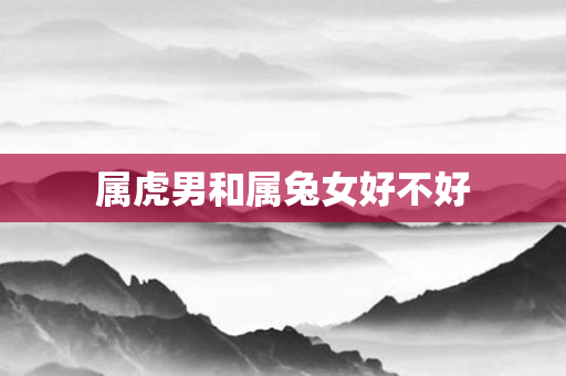 属虎男和属兔女好不好