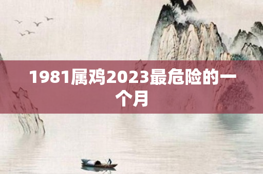 1981属鸡2023最危险的一个月