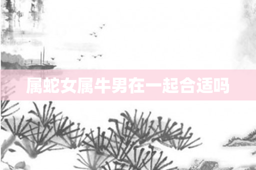 属蛇女属牛男在一起合适吗