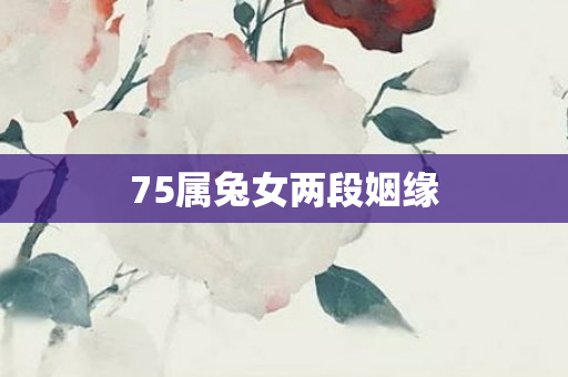 75属兔女两段姻缘