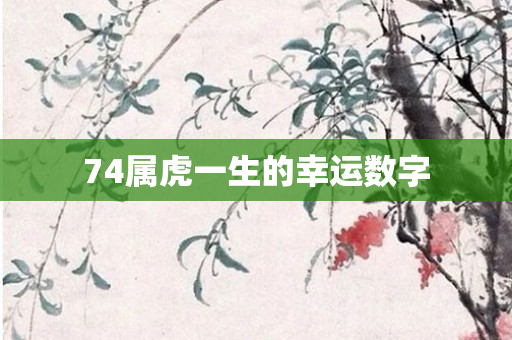 74属虎一生的幸运数字