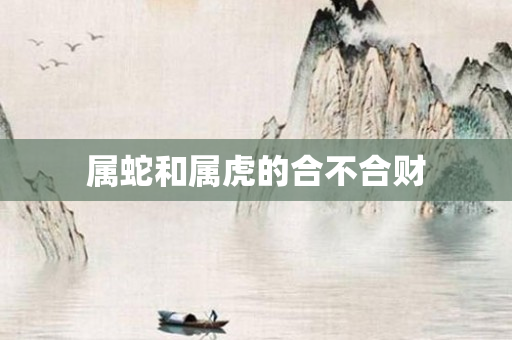 属蛇和属虎的合不合财