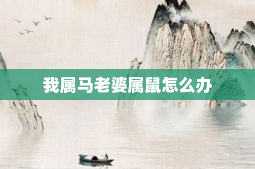 我属马老婆属鼠怎么办