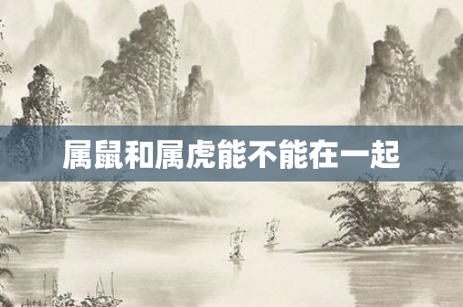 属鼠和属虎能不能在一起