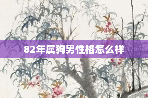 82年属狗男性格怎么样