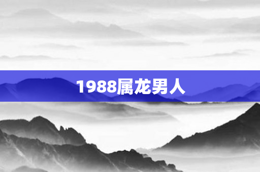 1988属龙男人