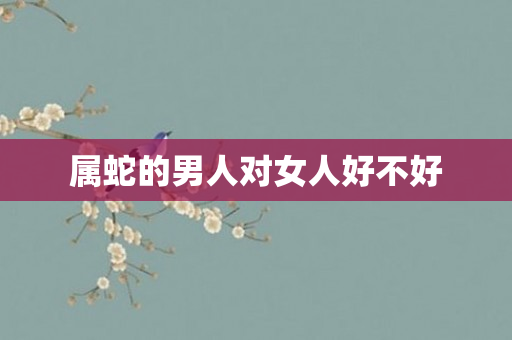 属蛇的男人对女人好不好