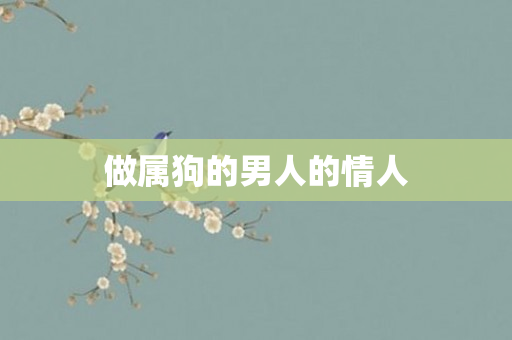 做属狗的男人的情人