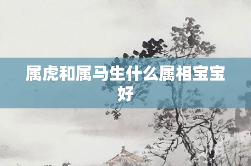 属虎和属马生什么属相宝宝好