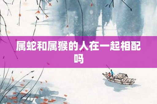 属蛇和属猴的人在一起相配吗