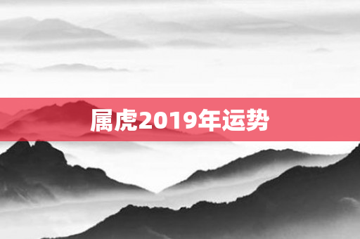属虎2019年运势