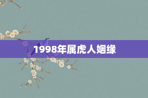 1998年属虎人姻缘