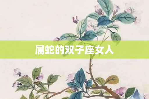 属蛇的双子座女人
