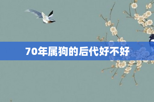 70年属狗的后代好不好