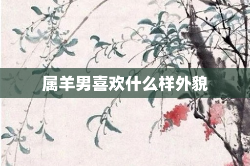 属羊男喜欢什么样外貌