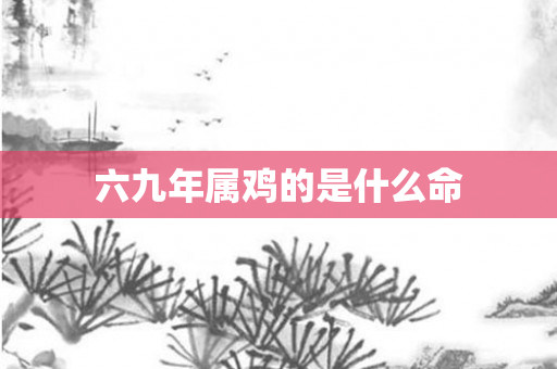 六九年属鸡的是什么命
